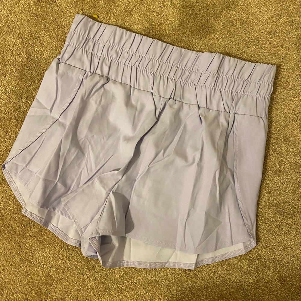 Boutique Lavender High Waisted Shorts